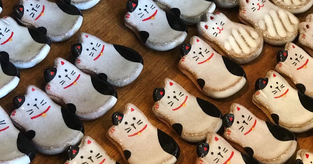 うつわやみたす さん 動物デザイン 陶器製箸置きセット 猫 子鹿