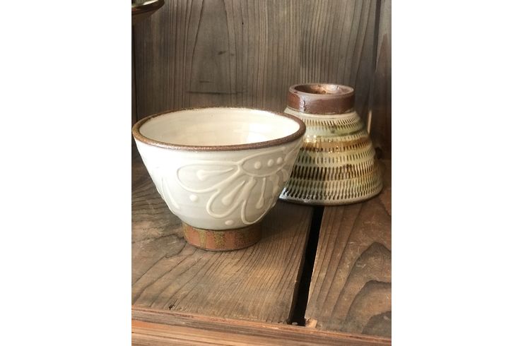 やちむん 白いっちん マカイ うつわのわ田 | 飯椀、どんぶり類 | 商品