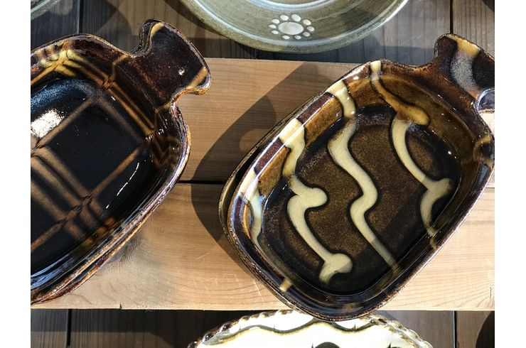 石皿32cm✾民藝民藝骨董アンティーク陶芸焼物