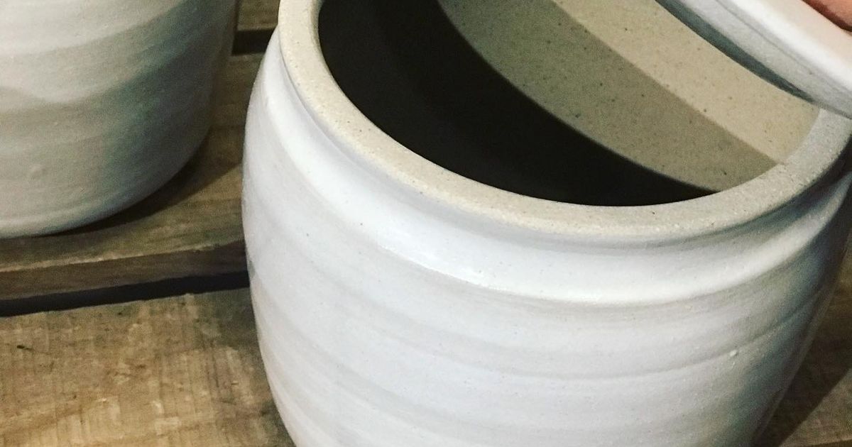 石州石見焼 塩壺 味噌壺 漬物壺 東京 うつわのわ田 | 花器・壺・鉢