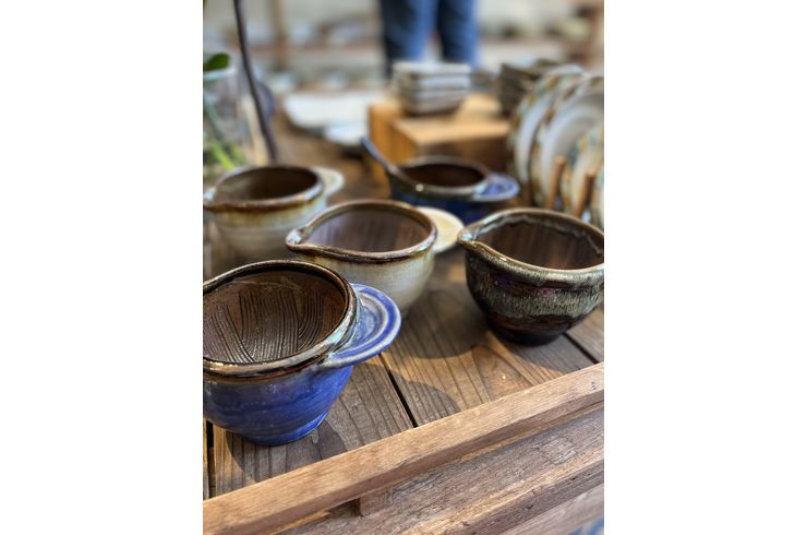 激安 超特価商店街  新品 陶器 133（鉢類・片口 オフホワイトの片口鉢10個 陶芸作家 お椀・ボウル・鉢