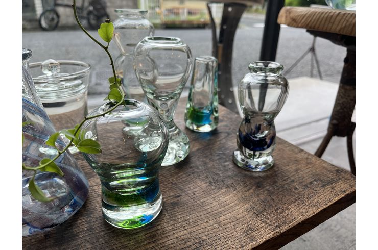 【２点】　琉球ガラス　花瓶　花器　フラワーベース　ガラス工芸品　ガラス　沖縄　壺 琉球ガラス フラワーベース 花器 東京うつわのわ田 | 花器・壺