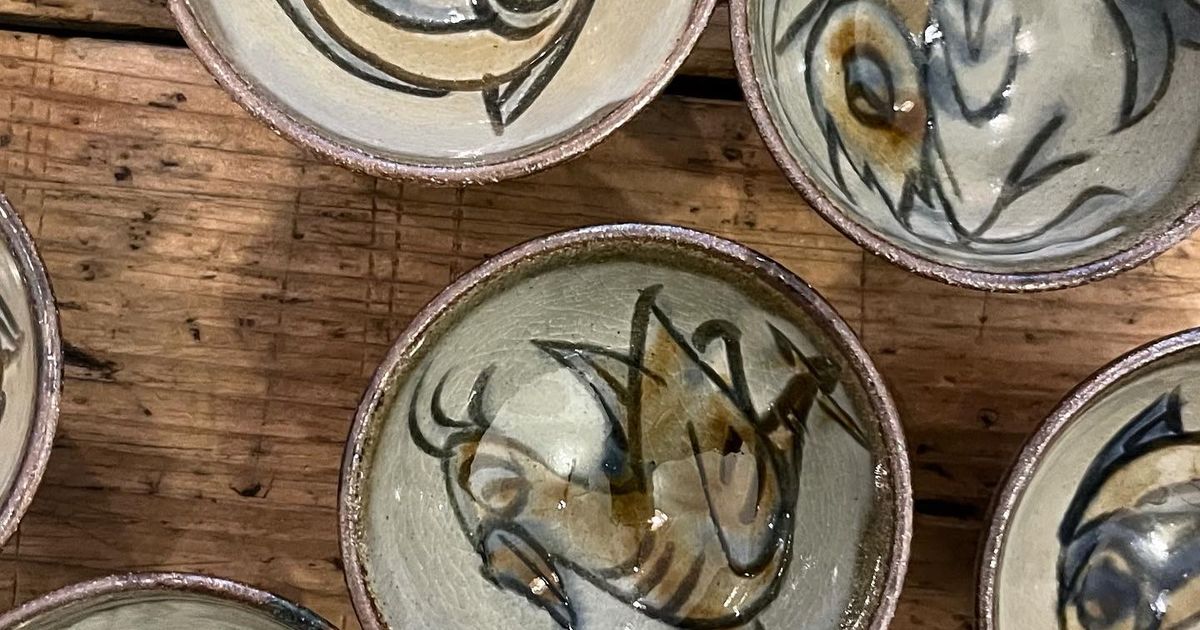 金城次郎 末裔 金城敏幸 陶芸城 魚紋 酒器 カラカラ うつわのわ田 | 酒